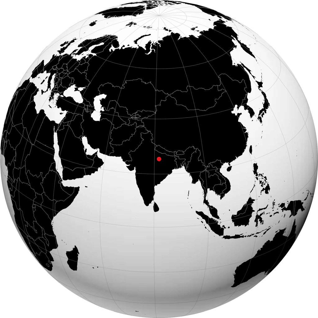 Prayagraj na globusie