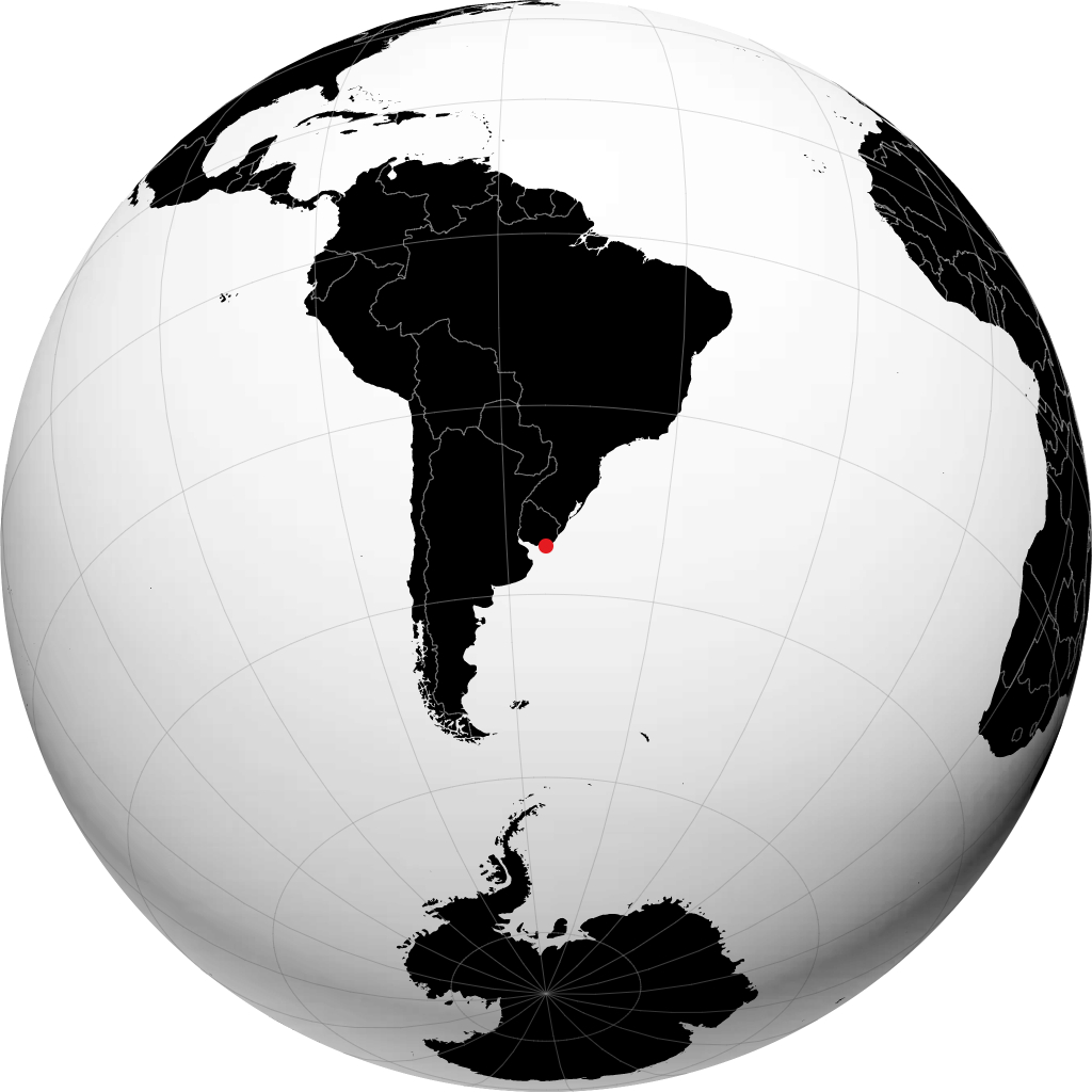 Punta del Este na globusie