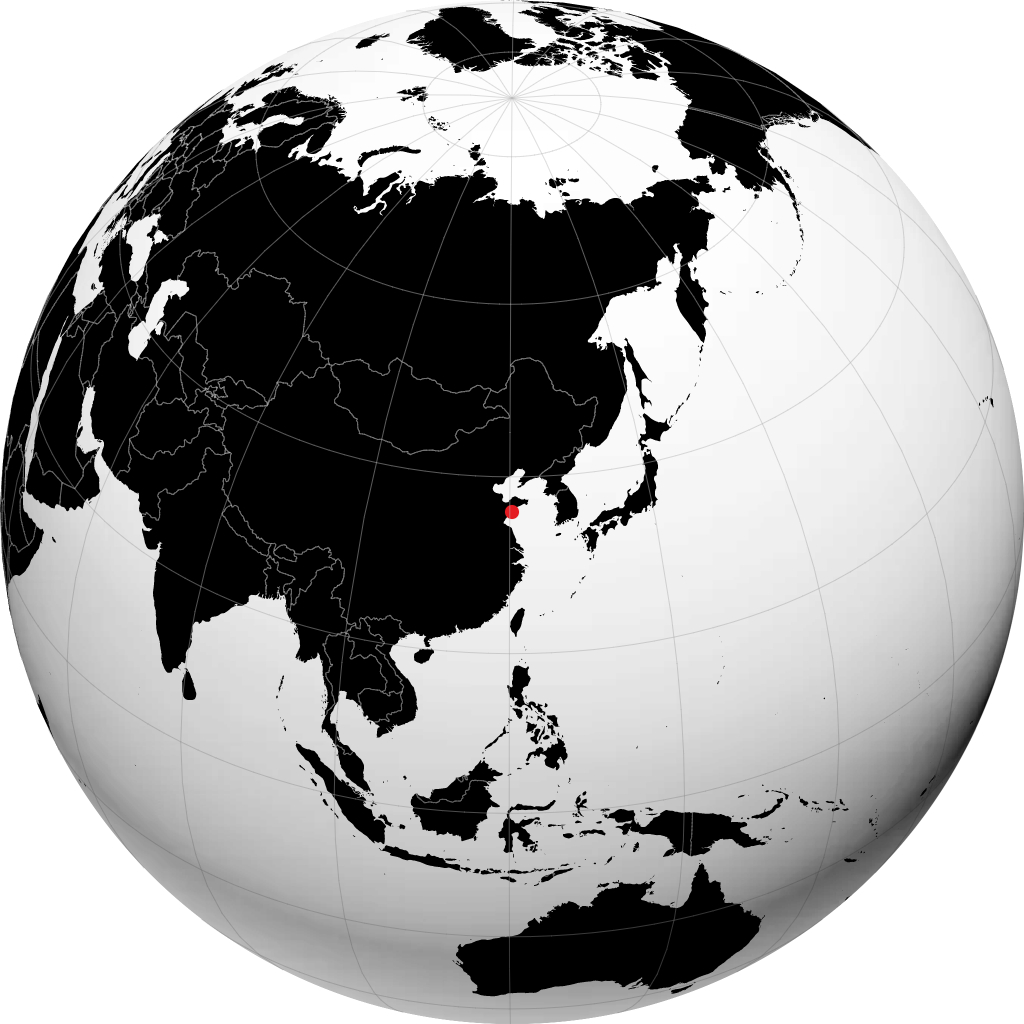 Qingdao na globusie