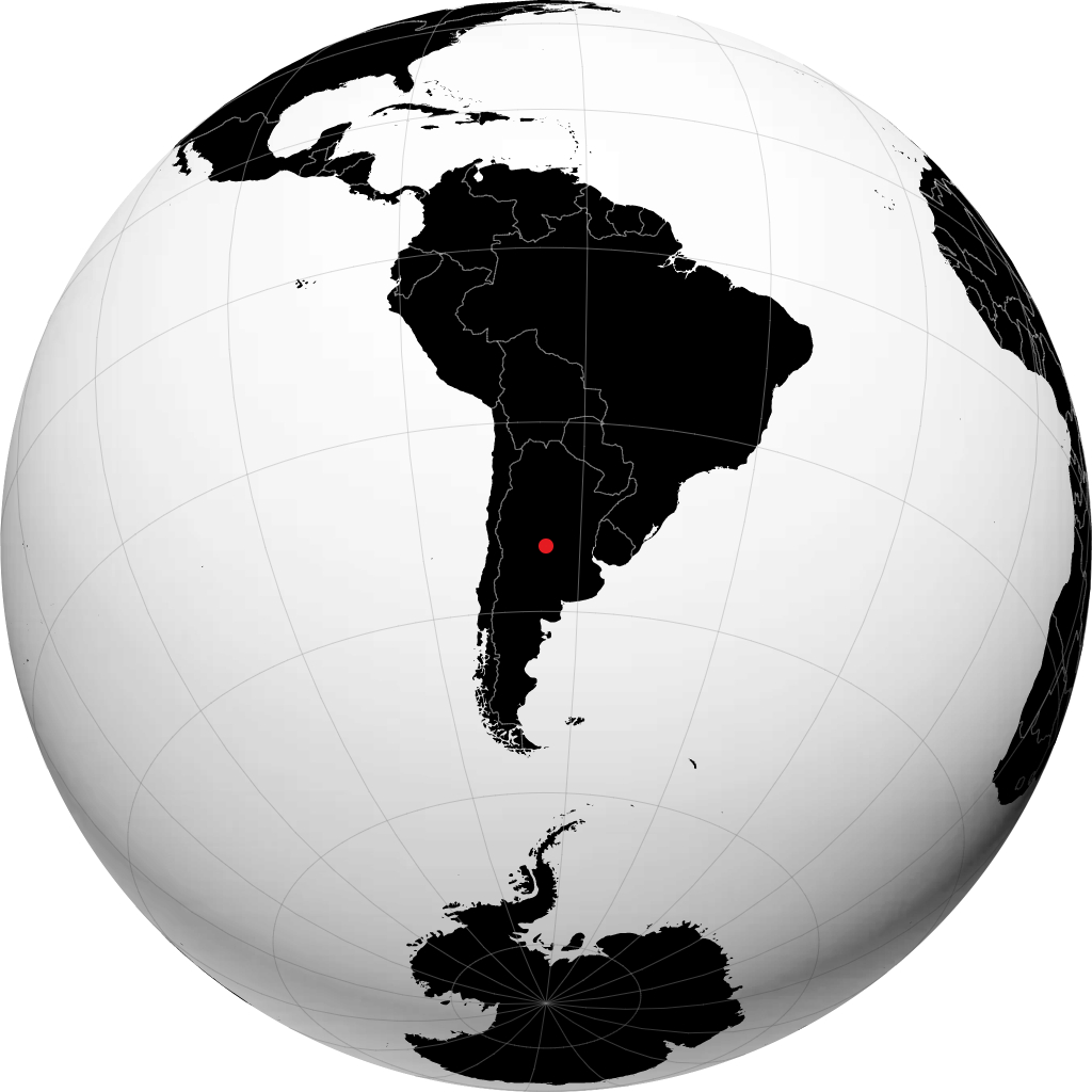Río Cuarto na globusie