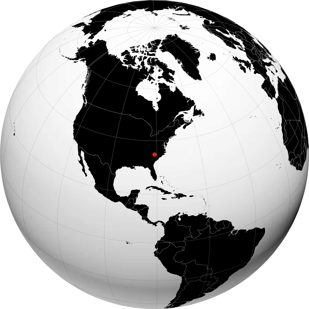 Rock Hill na globusie
