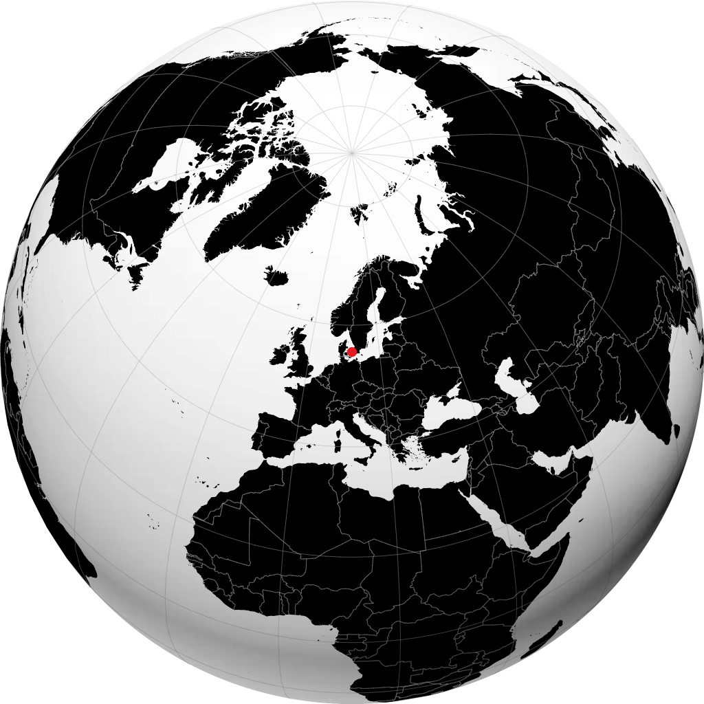 Roskilde na globusie