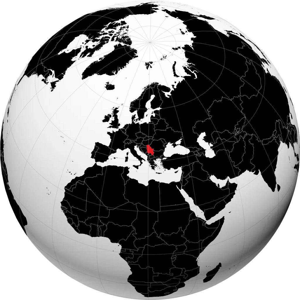 Serbia na globusie