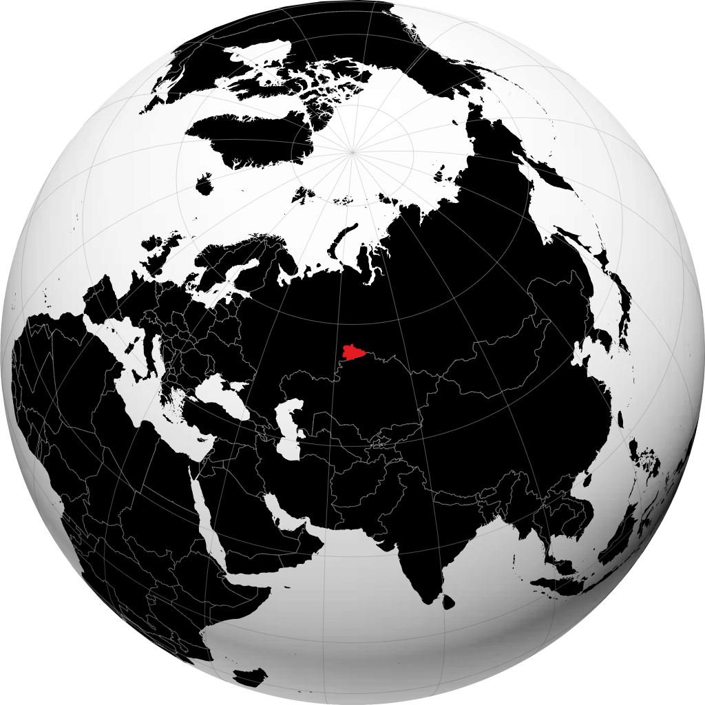 Obwód Kurgański na globusie