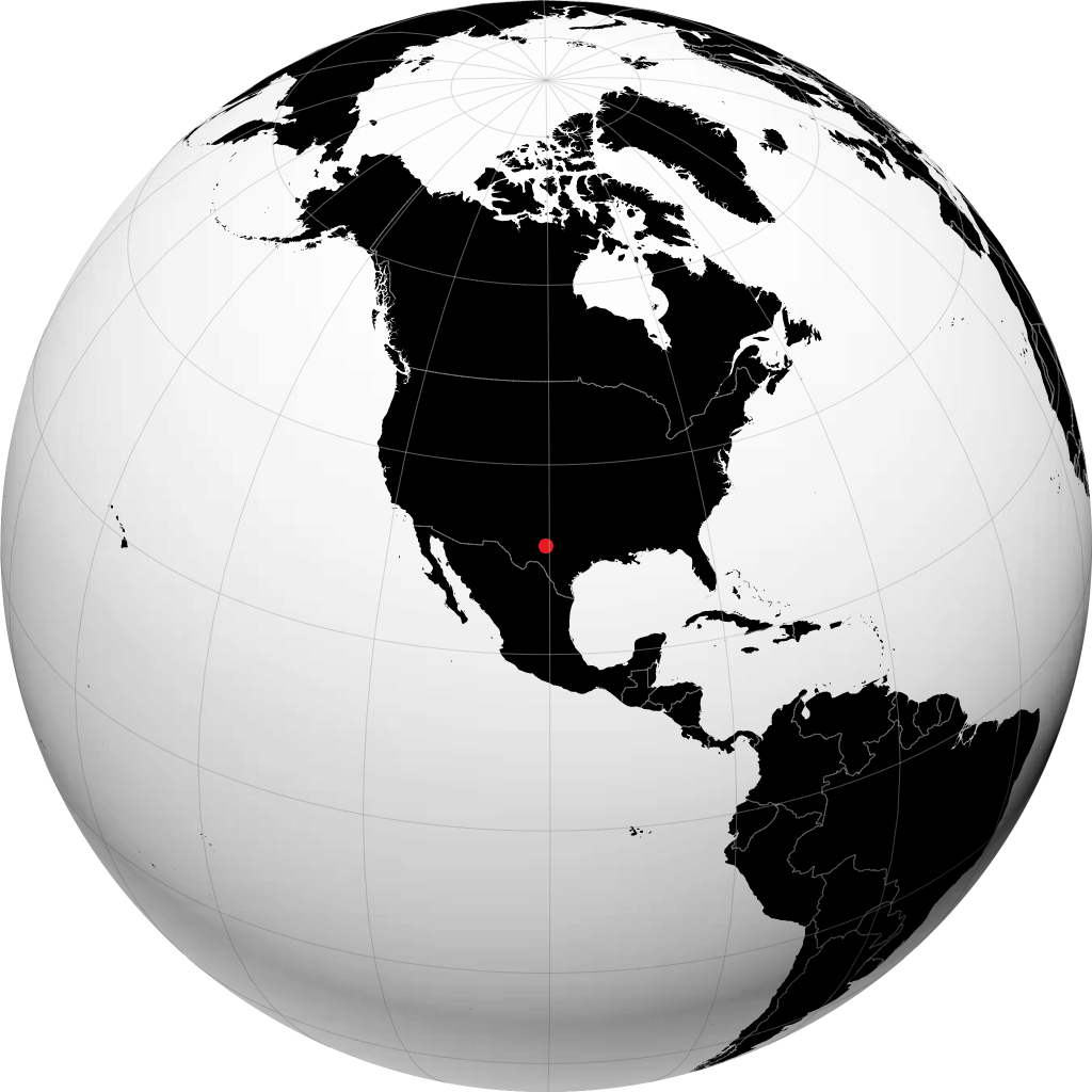 San Angelo na globusie
