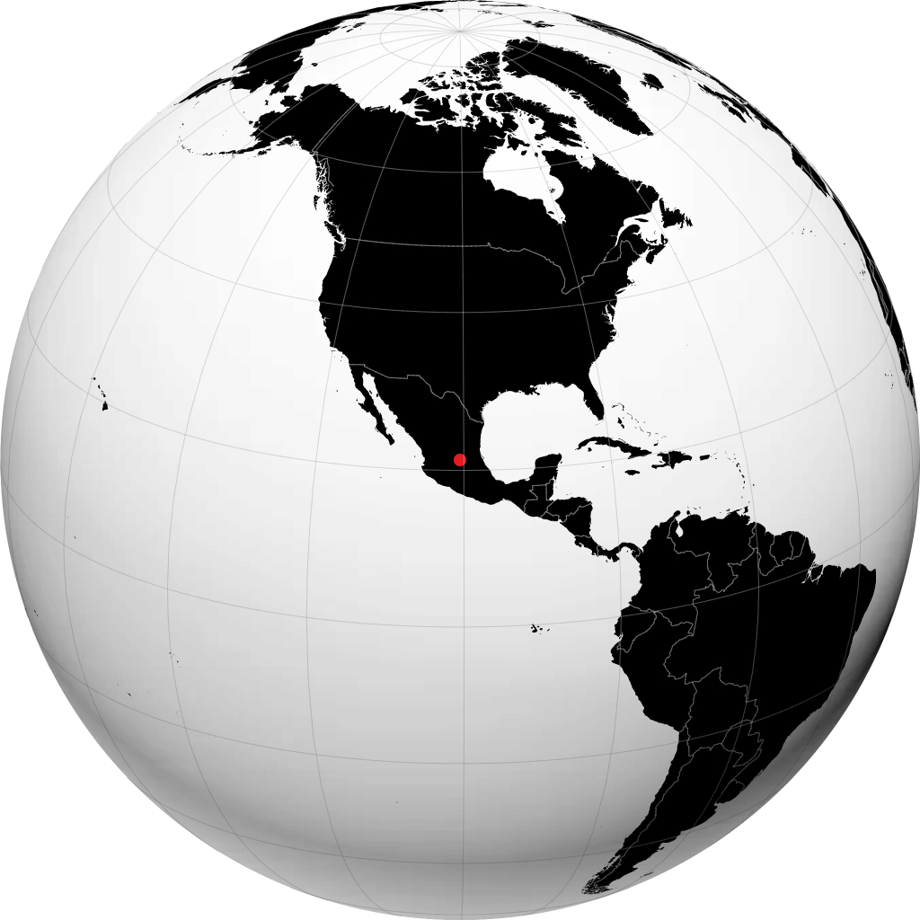 San Luis de la Paz na globusie
