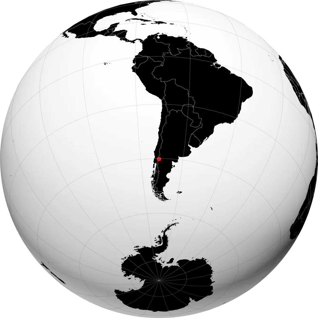 San Martín de los Andes na globusie