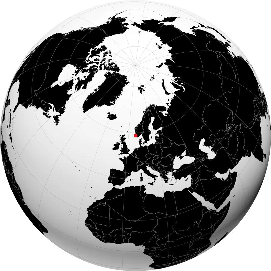 Sandnes na globusie