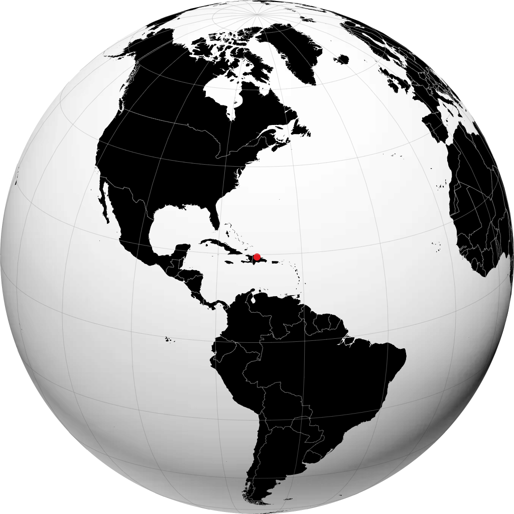 Santiago de los Caballeros na globusie