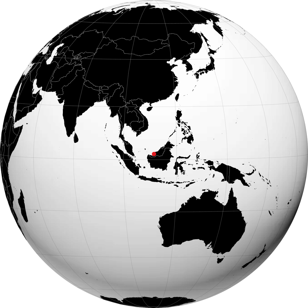 Sarikei na globusie