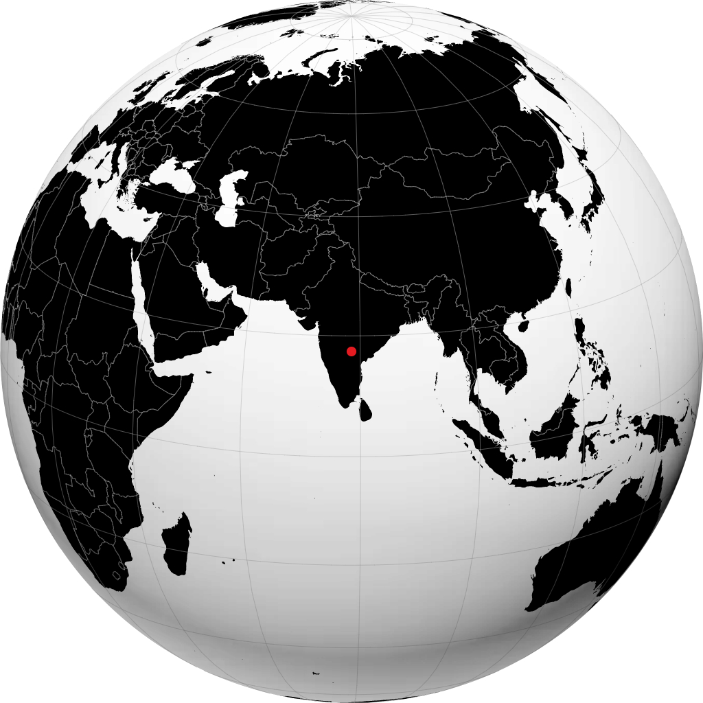 Secunderabad na globusie
