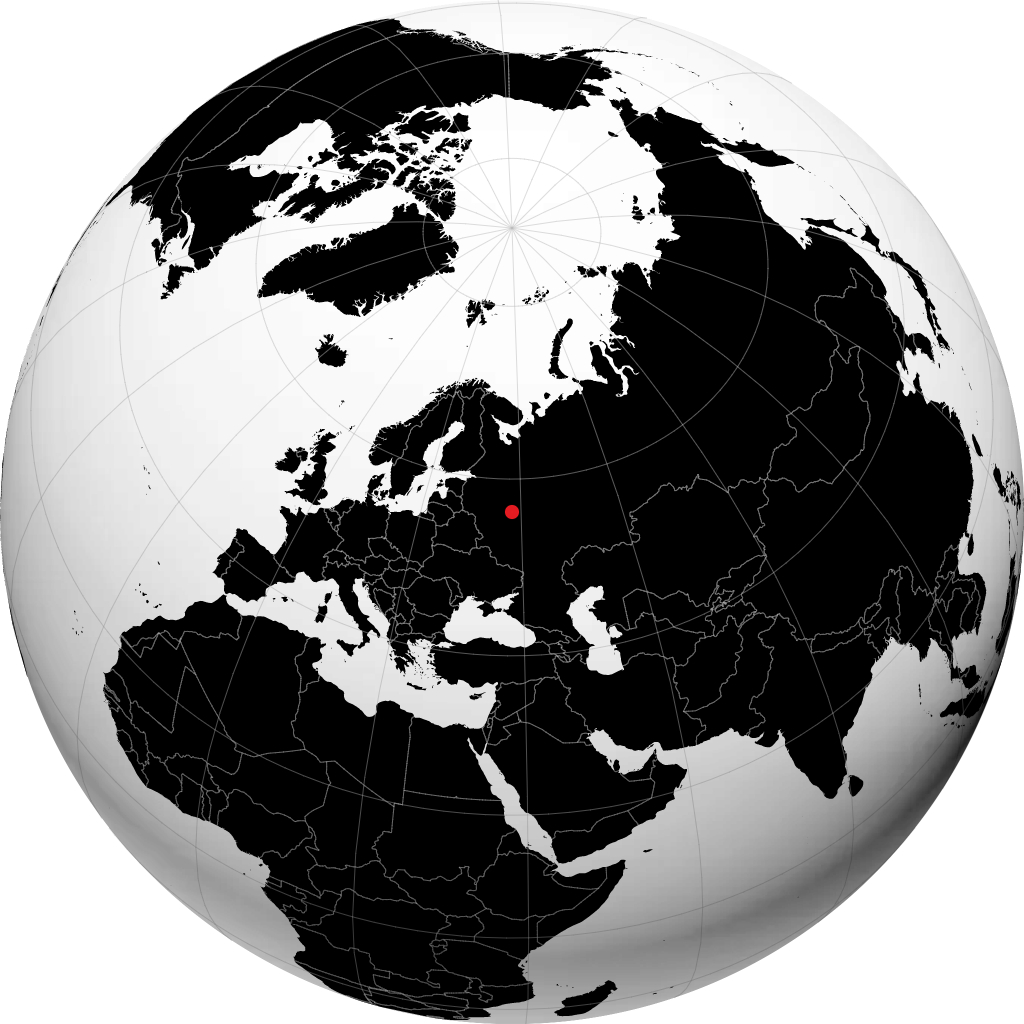 Siergijew Posad na globusie