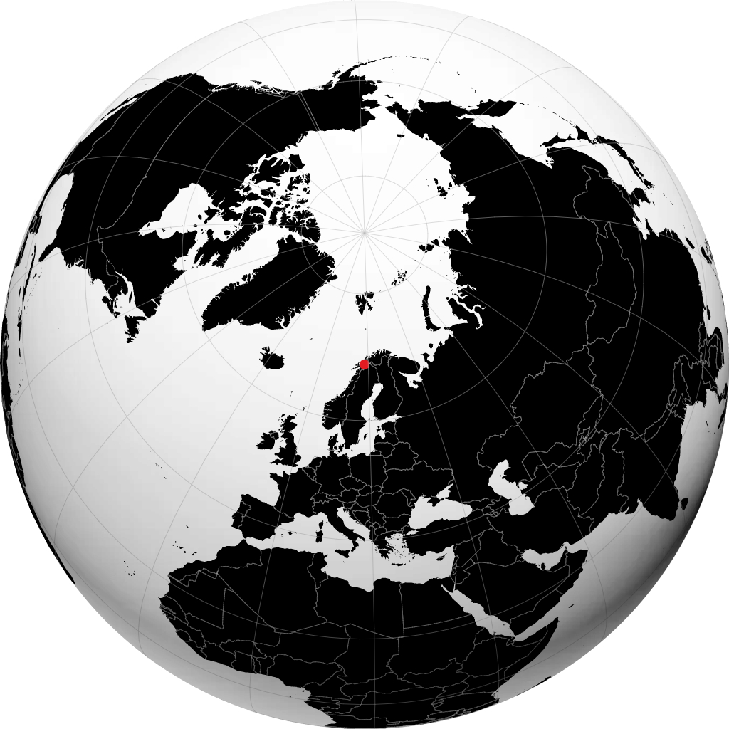 Setermoen na globusie