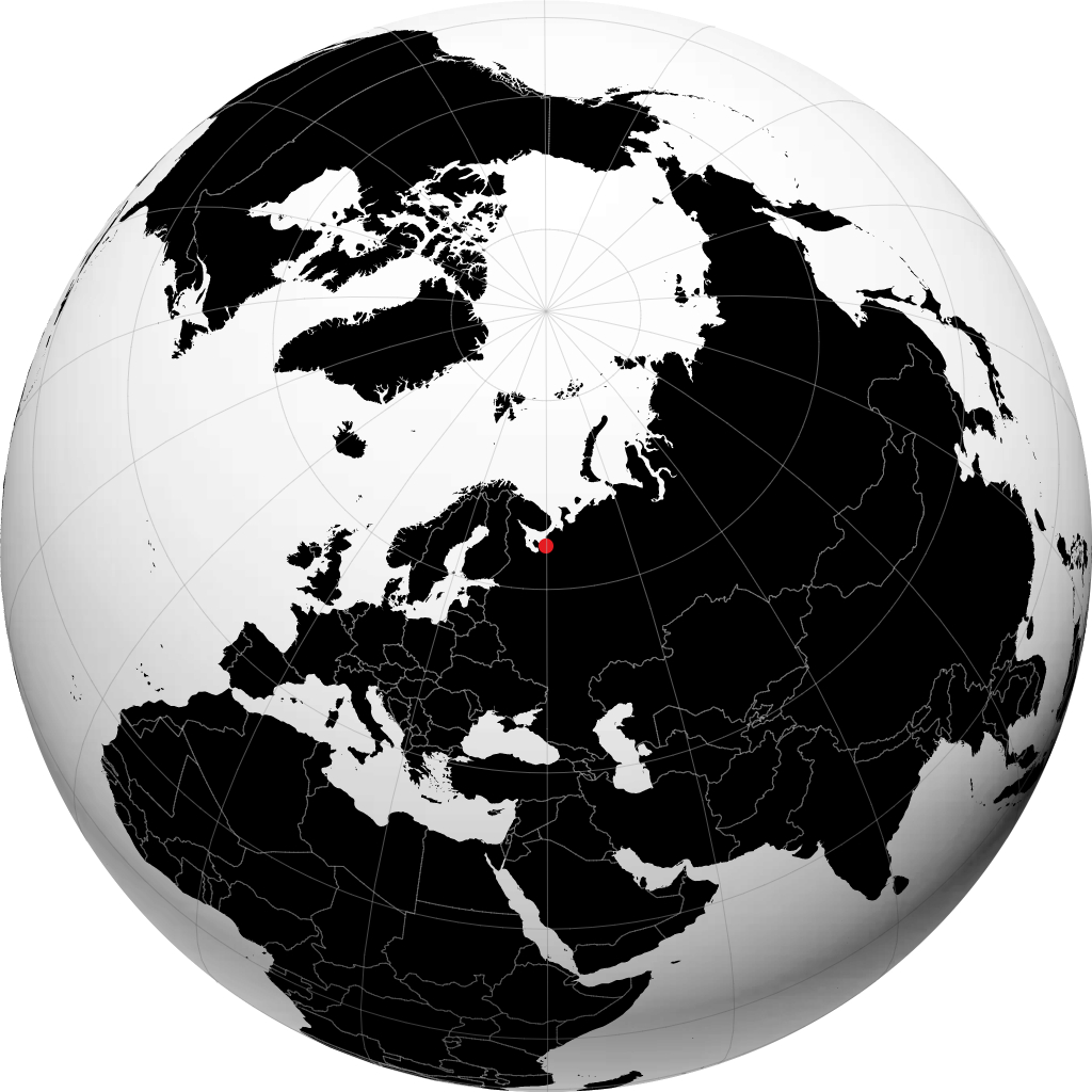 Siewierodwińsk na globusie