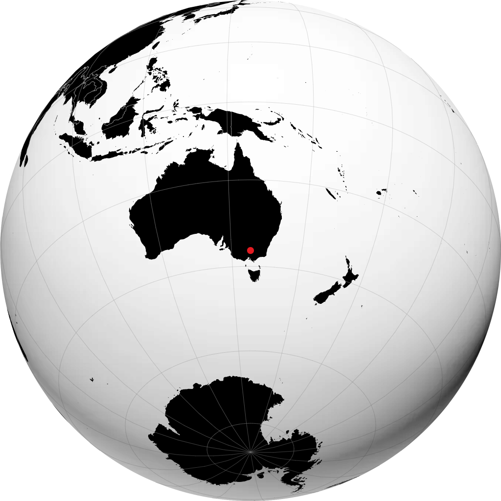 Shepparton na globusie