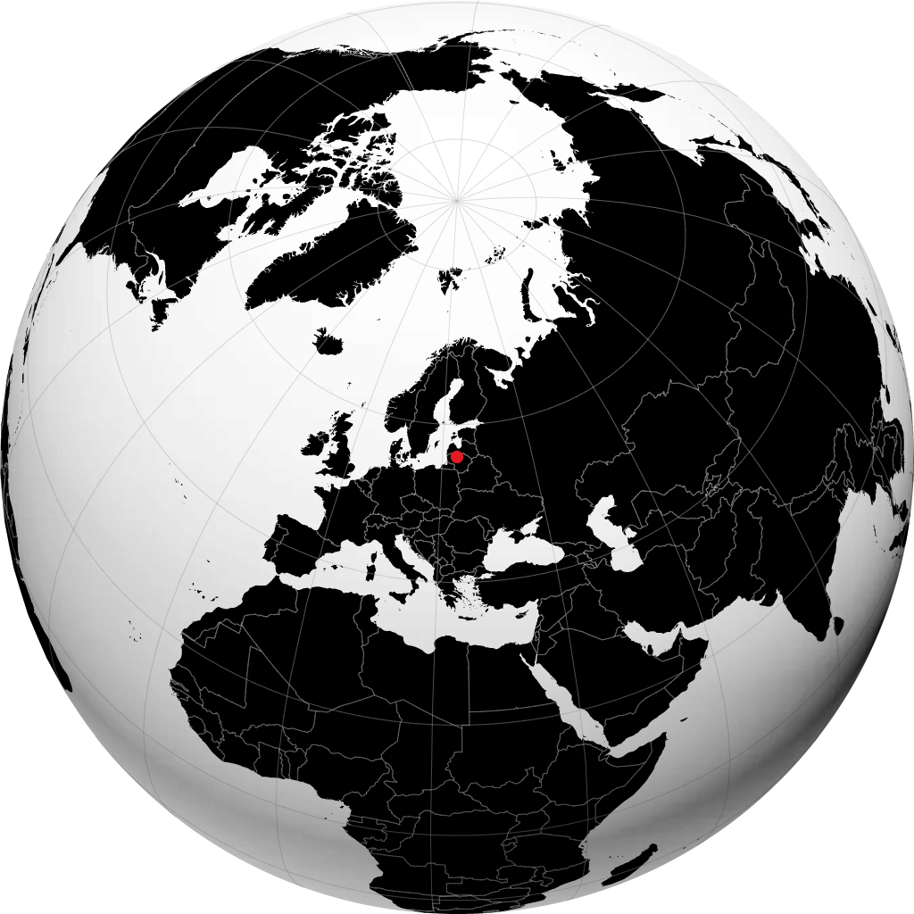 Szawle na globusie