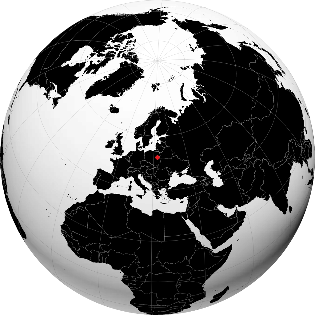 Siedlce na globusie
