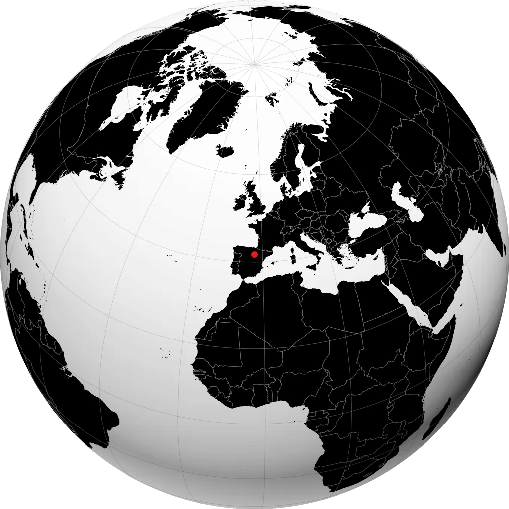 Soria na globusie