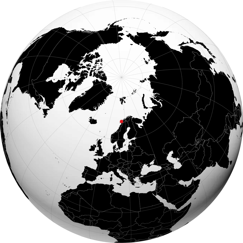 Sortland na globusie