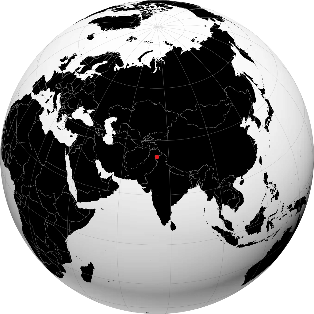 Srinagar na globusie