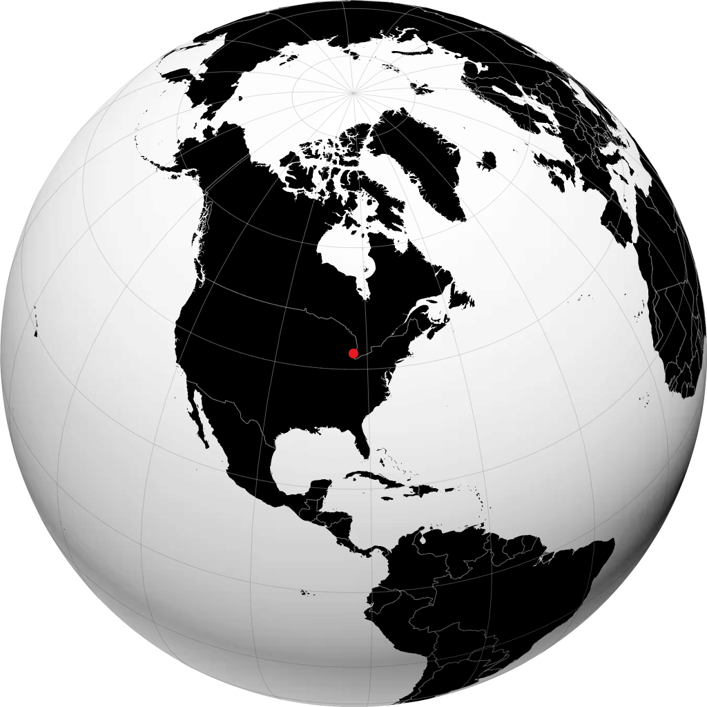Sterling Heights na globusie