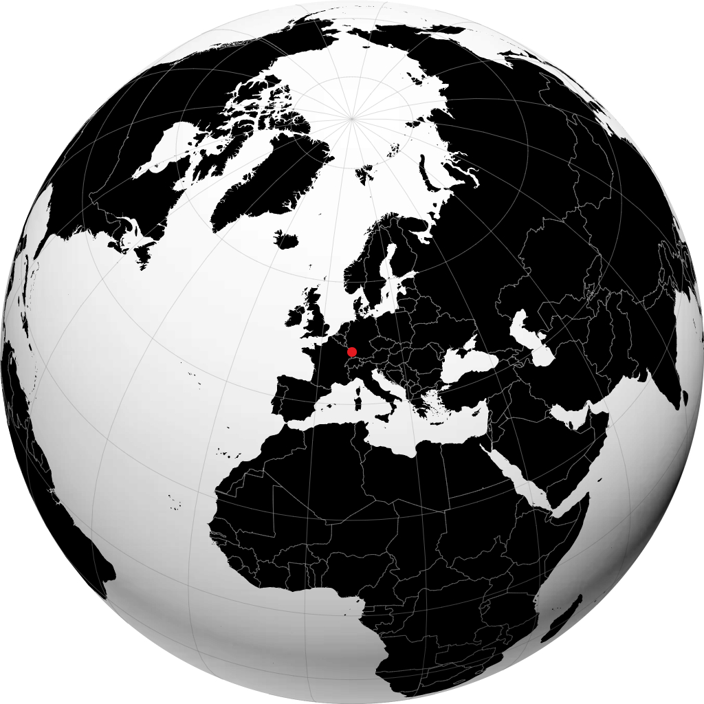 Strasburg na globusie
