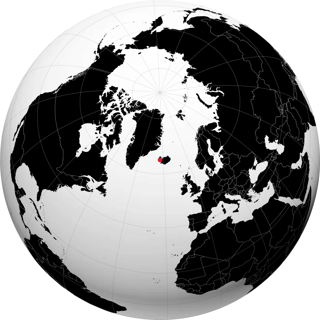 Stykkishólmur na globusie
