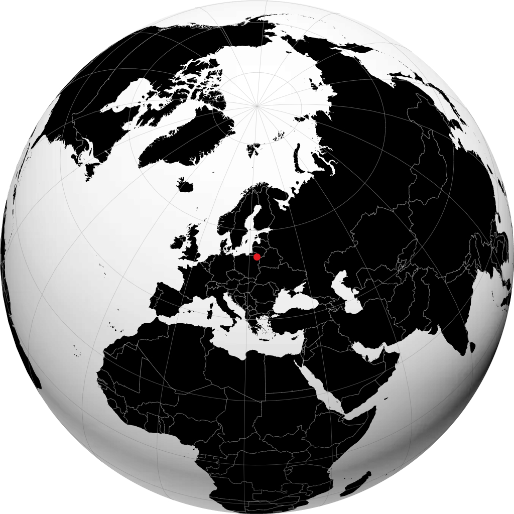 Suwałki na globusie