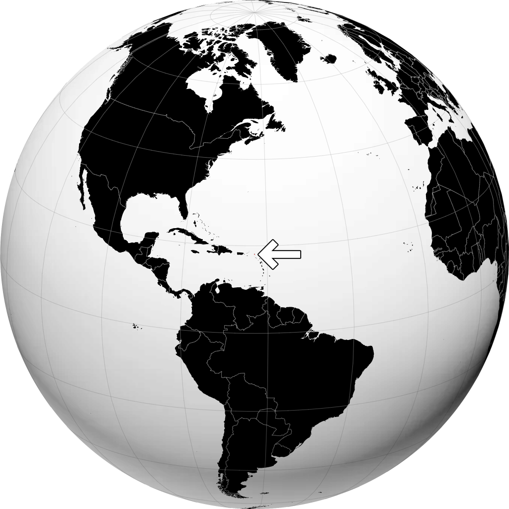 Sint Maarten na globusie