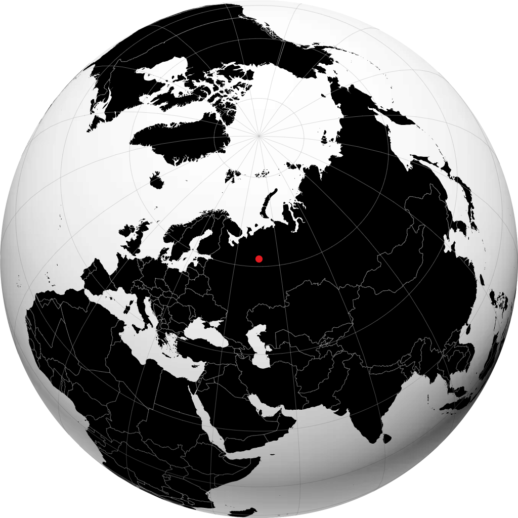 Syktywkar na globusie