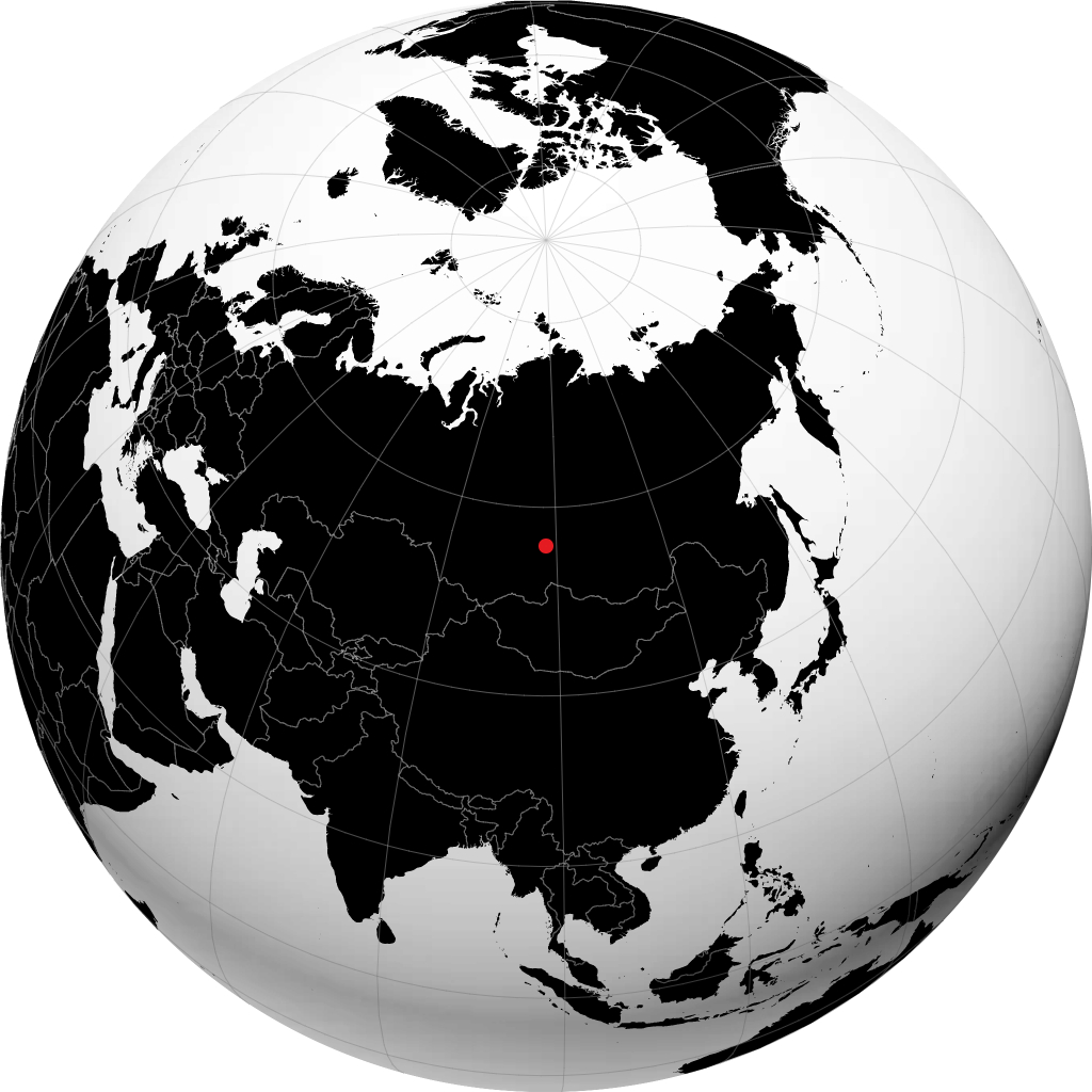 Tajszyet na globusie