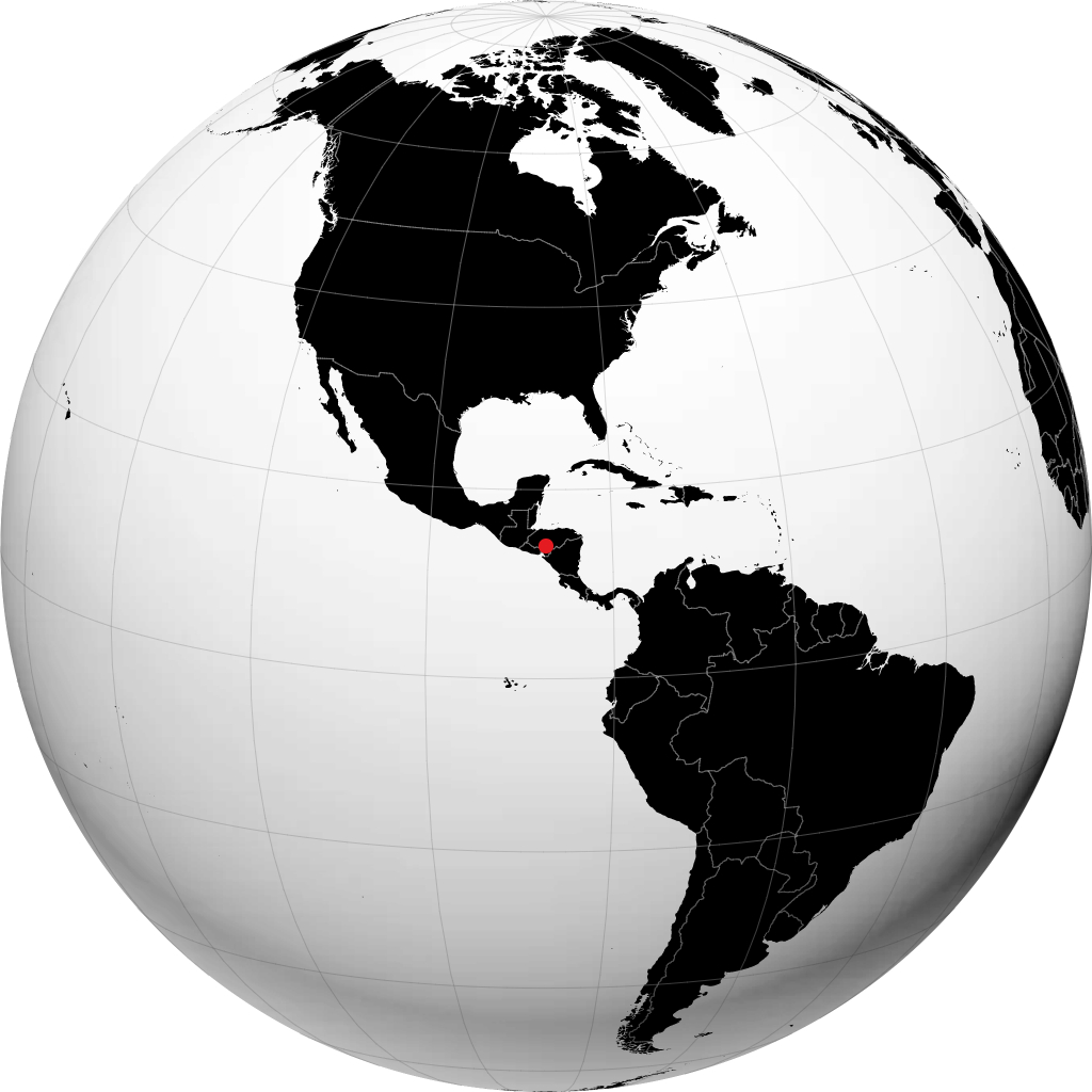 Tegucigalpa na globusie