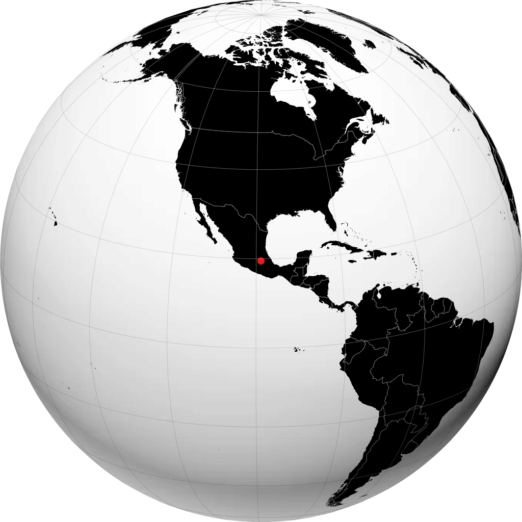 Texcoco na globusie