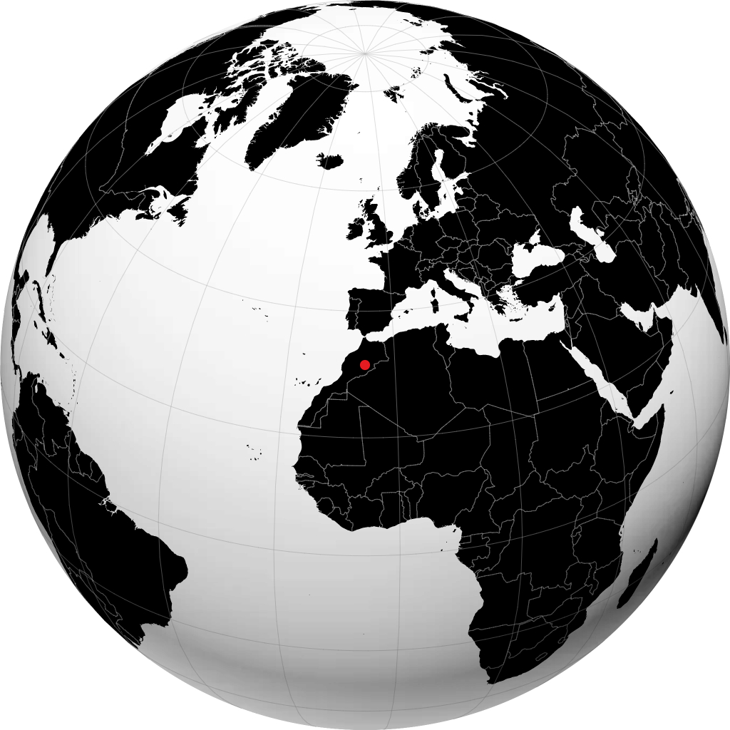 Tinghir na globusie