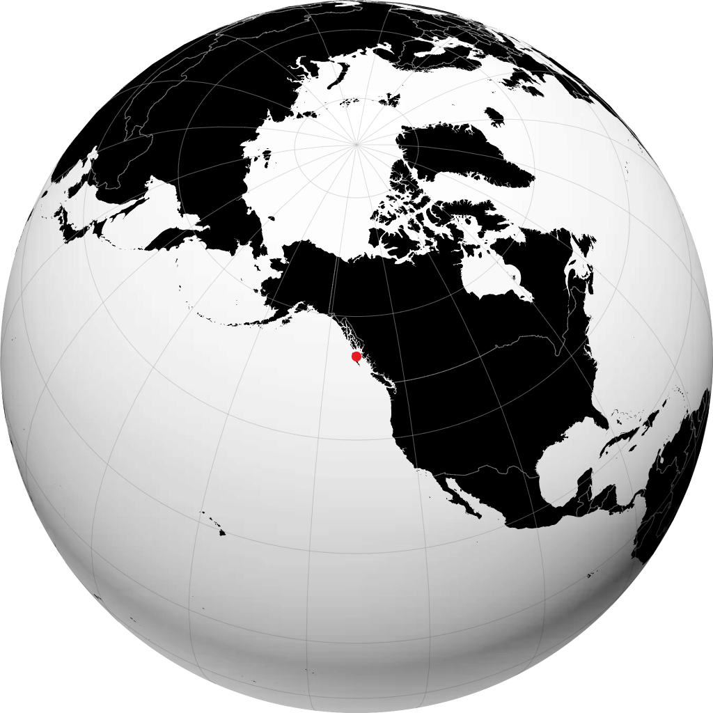 Tlell na globusie