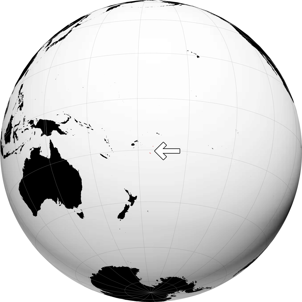 Tonga na globusie