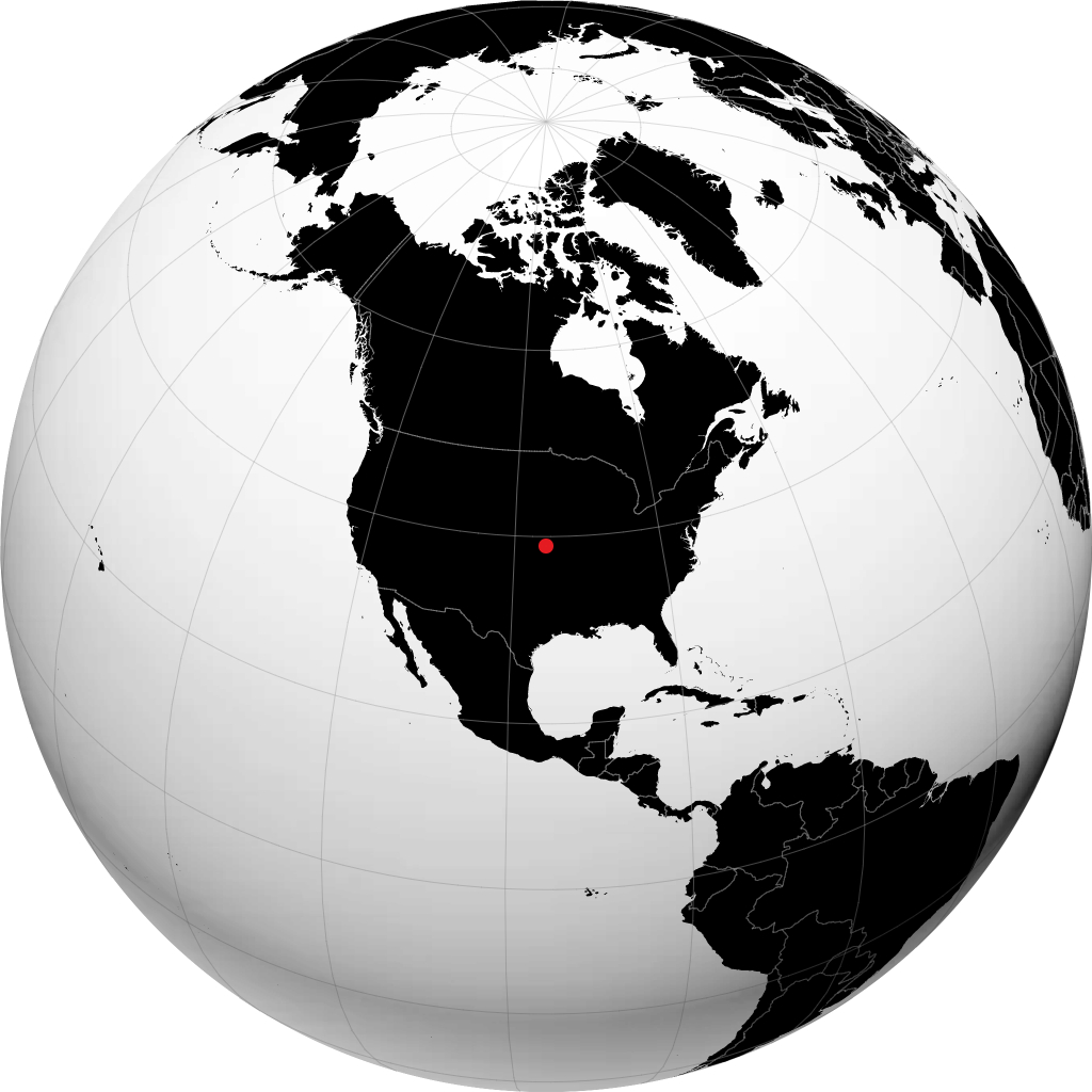 Topeka na globusie