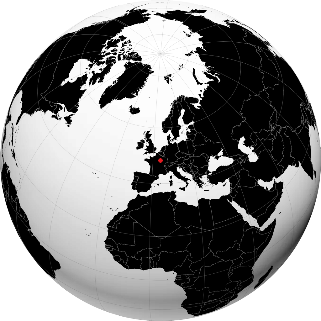 Troyes na globusie