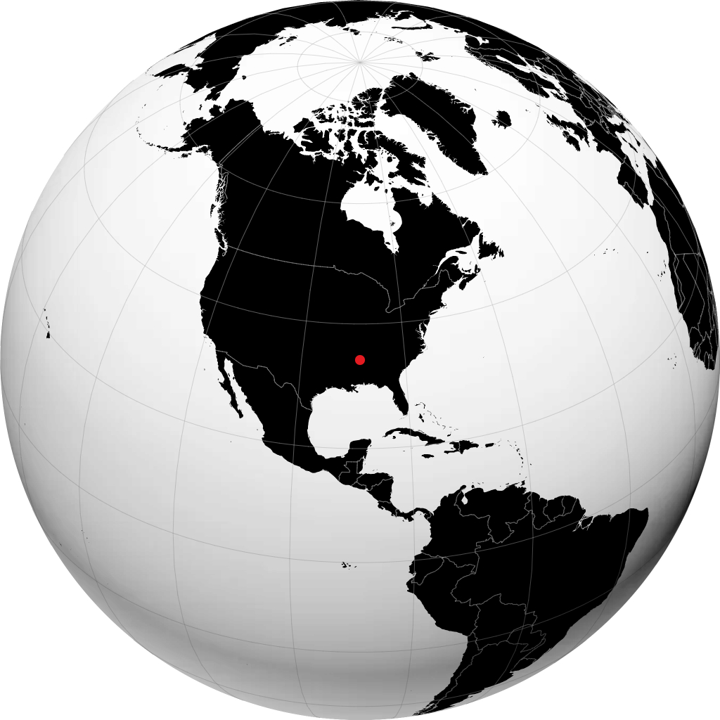 Tupelo na globusie