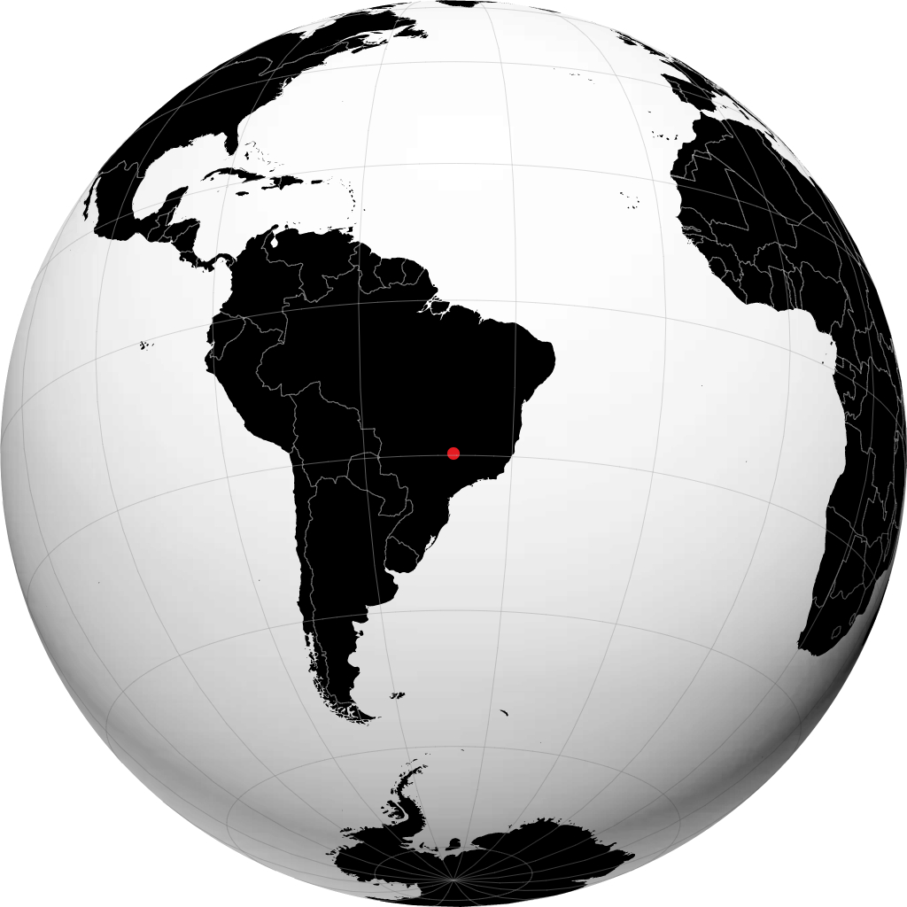 Uberaba na globusie