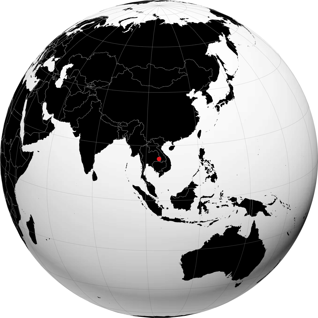 Ubon Ratchathani na globusie