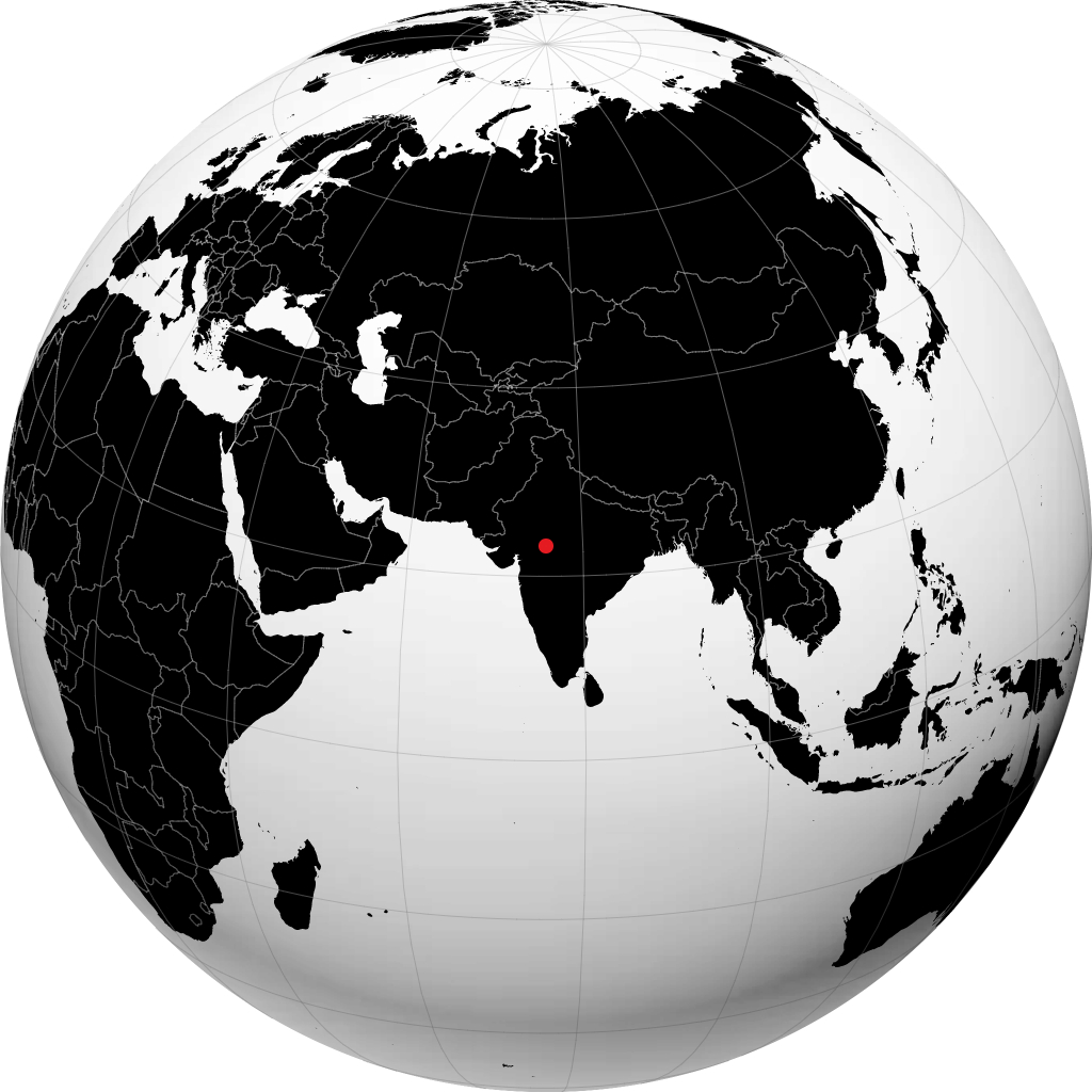 Ujjain na globusie