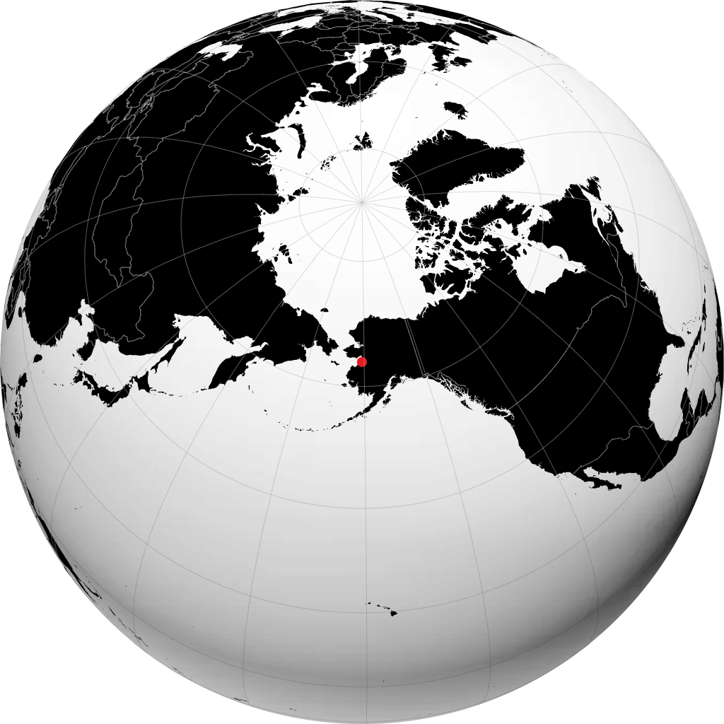 Unalakleet na globusie