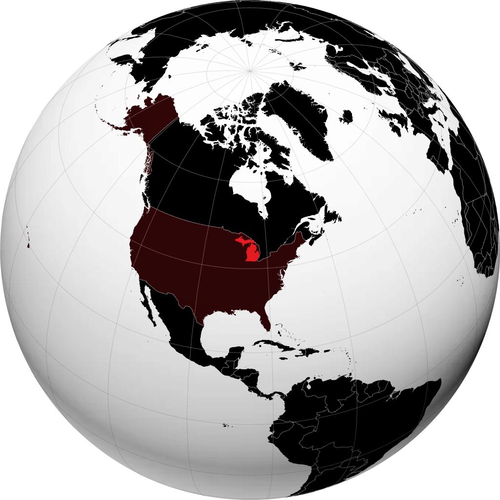 Michigan na globusie