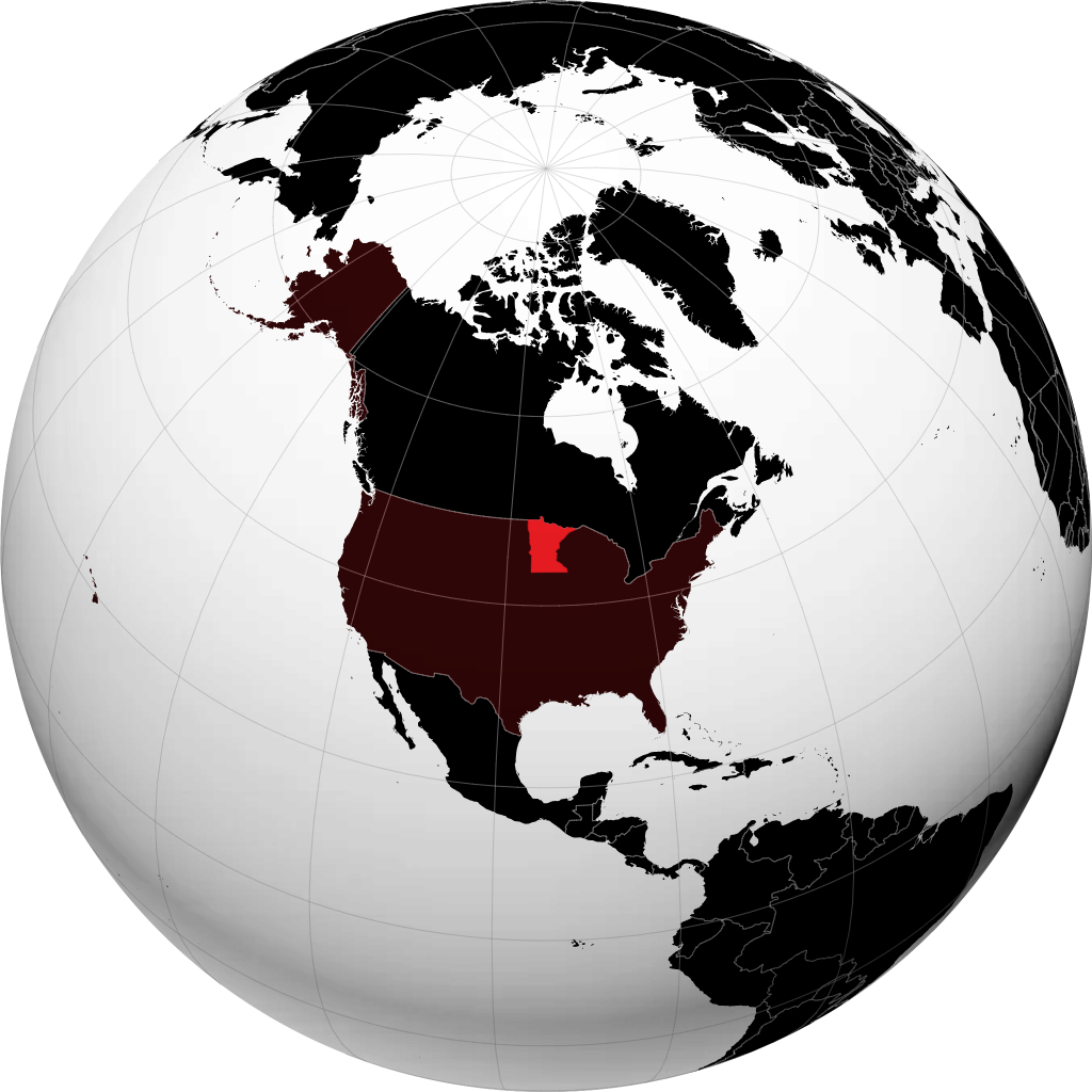 Minnesota na globusie