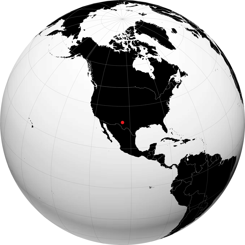 Carlsbad na globusie
