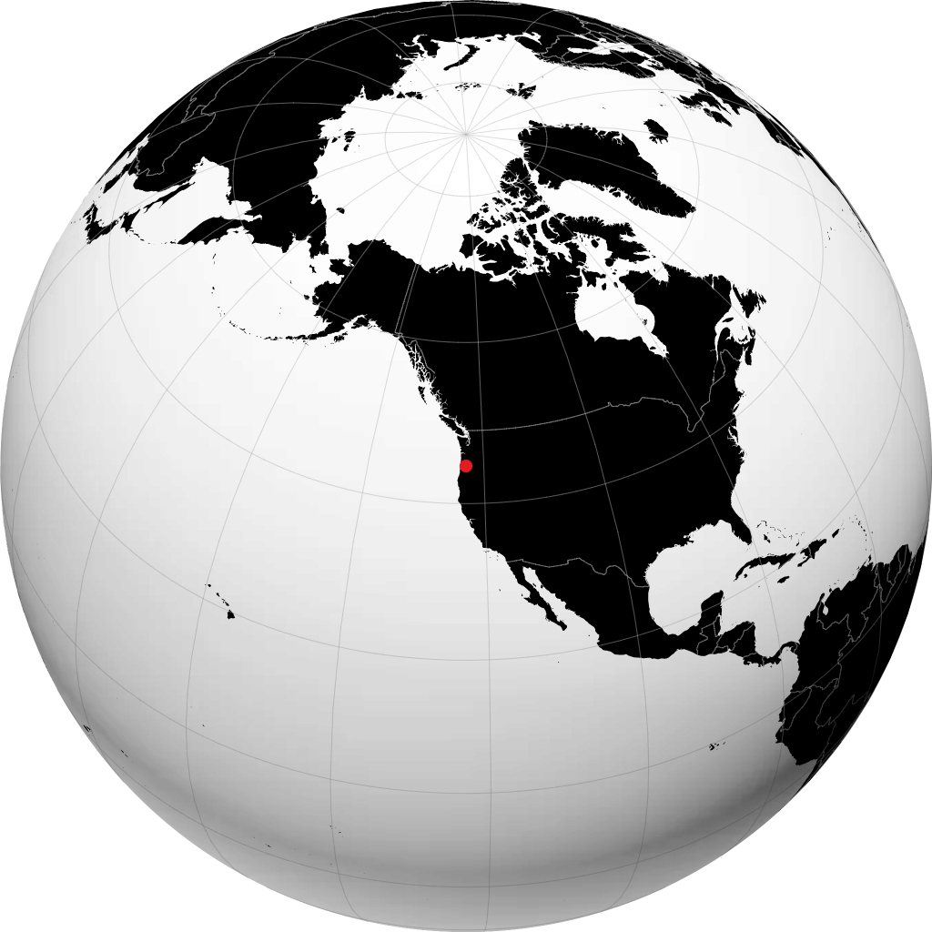 Albany na globusie