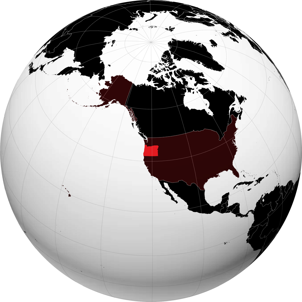 Oregon na globusie