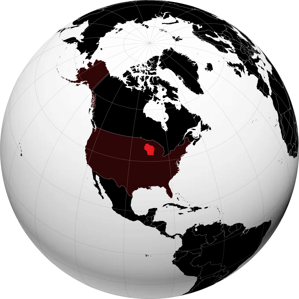 Wisconsin na globusie