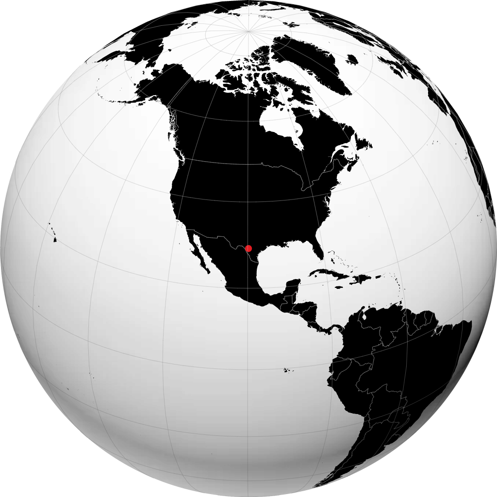 Uvalde na globusie